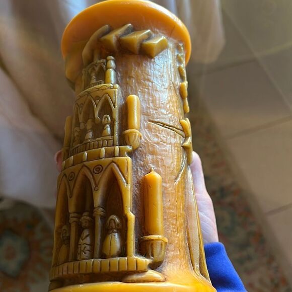 VINTAGE Hand Carved Nutcracker Holiday Candle - Picture 13 of 15